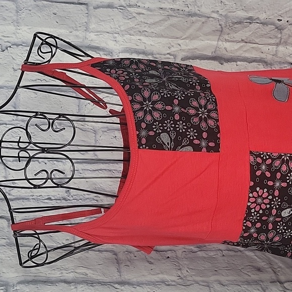 COLINE Appliqued Foral Dress Medium - Picture 2 of 8